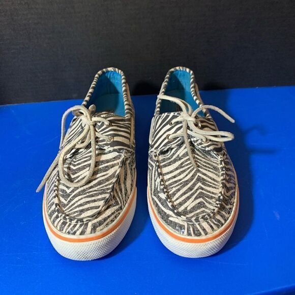 Sperry Zebra Sequin Boat Shoes‎ - Picture 5 of 8